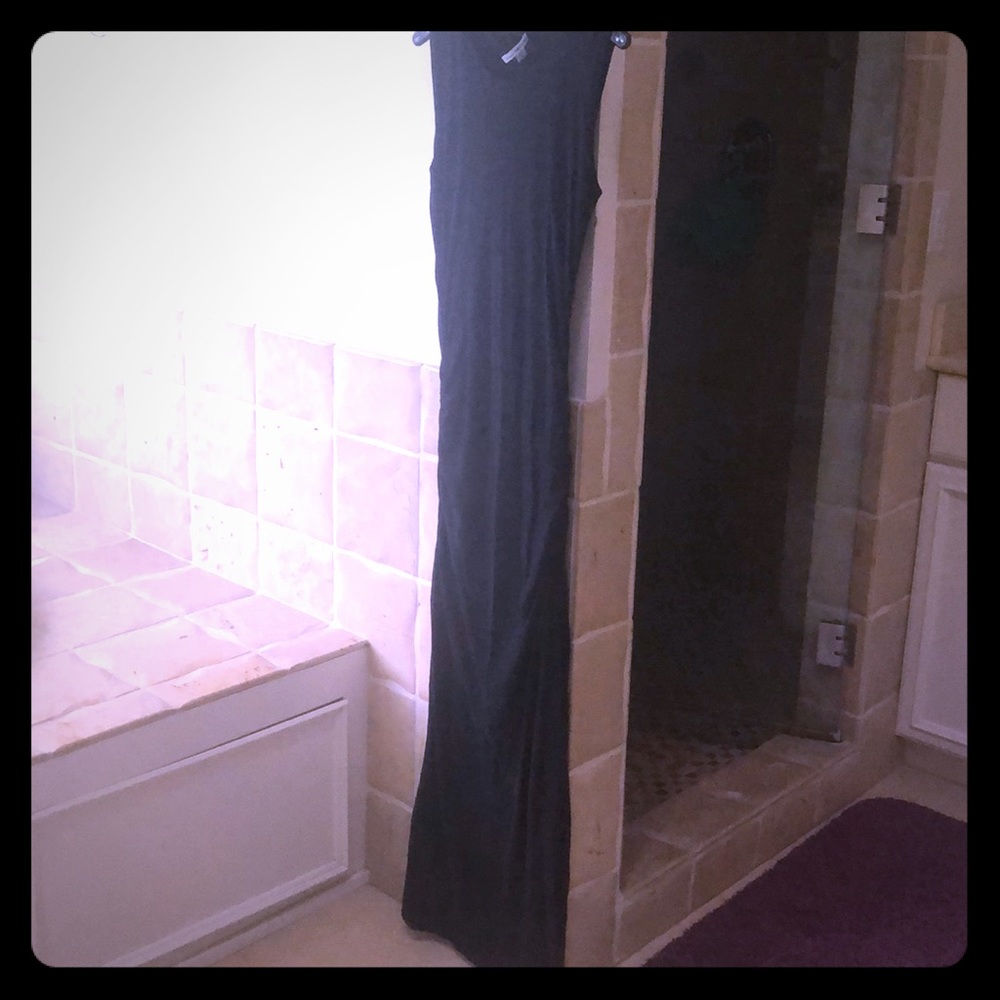 Black maxi dress